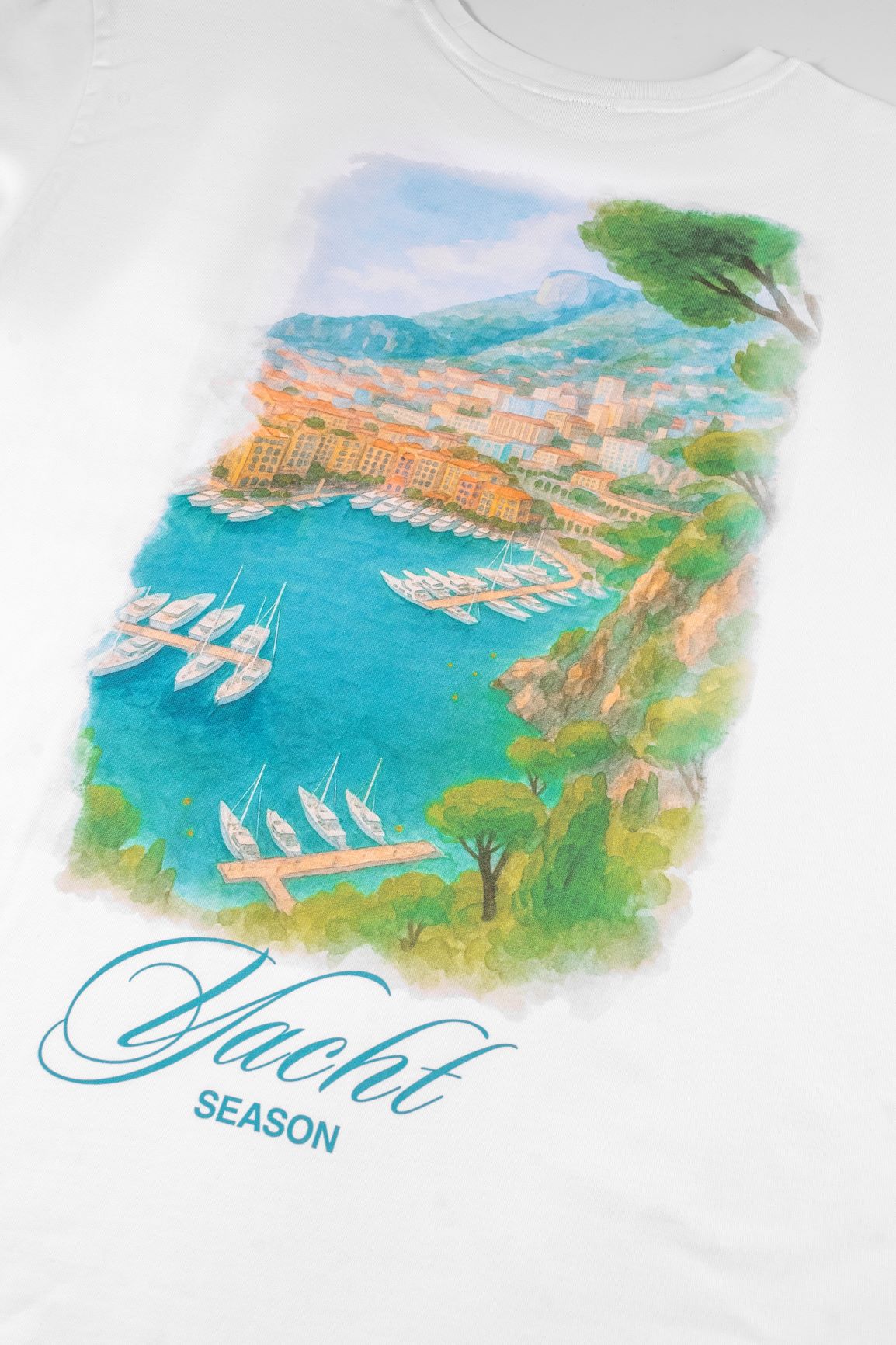 Yacht Season T-Shirt - White/Teal