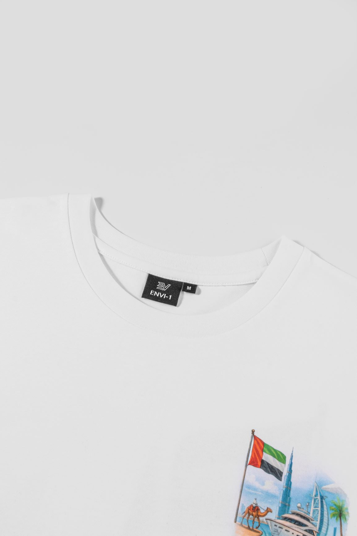 Dubai T-Shirt - White/Burnt Orange