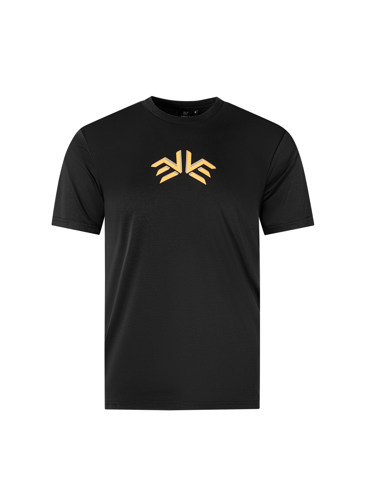 EV Mirror Logo Tshirt Black/Orange