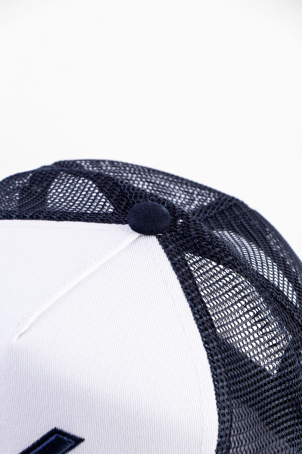 EV Logo Trucker Hat - Contrast Navy/White