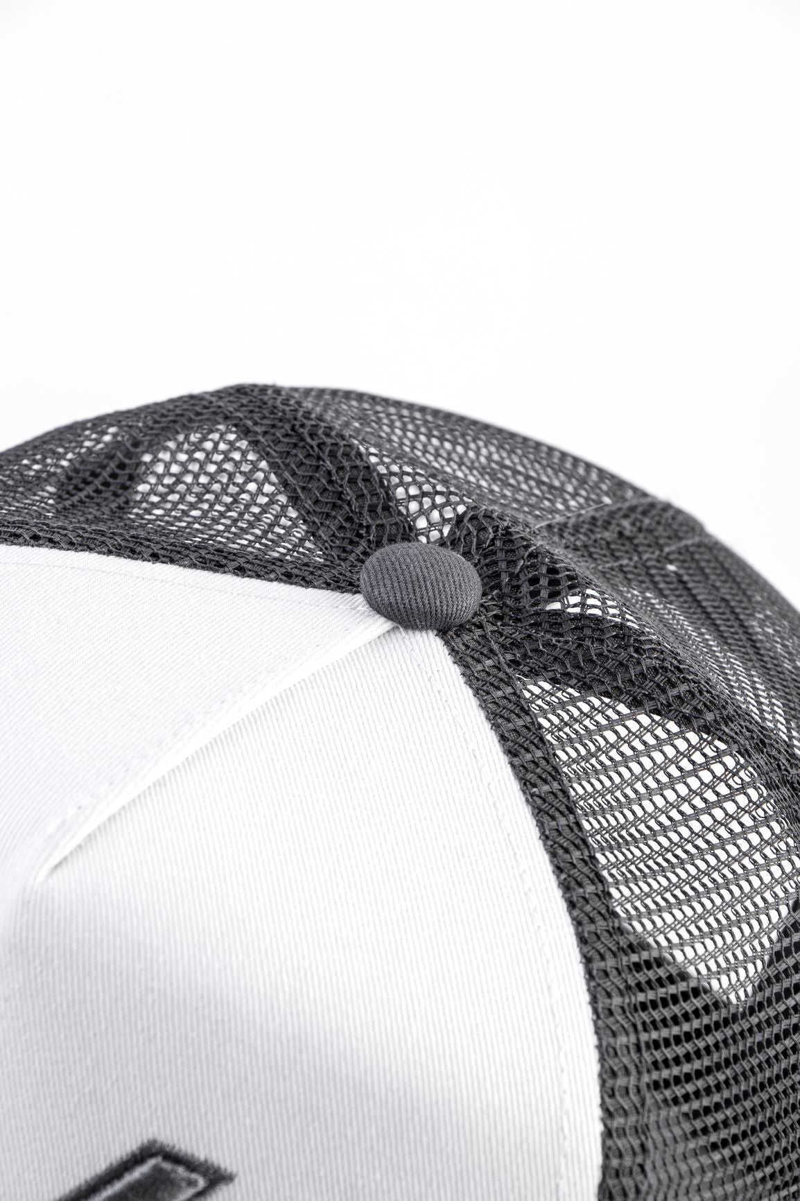 EV Logo Trucker Hat - Contrast Grey/White