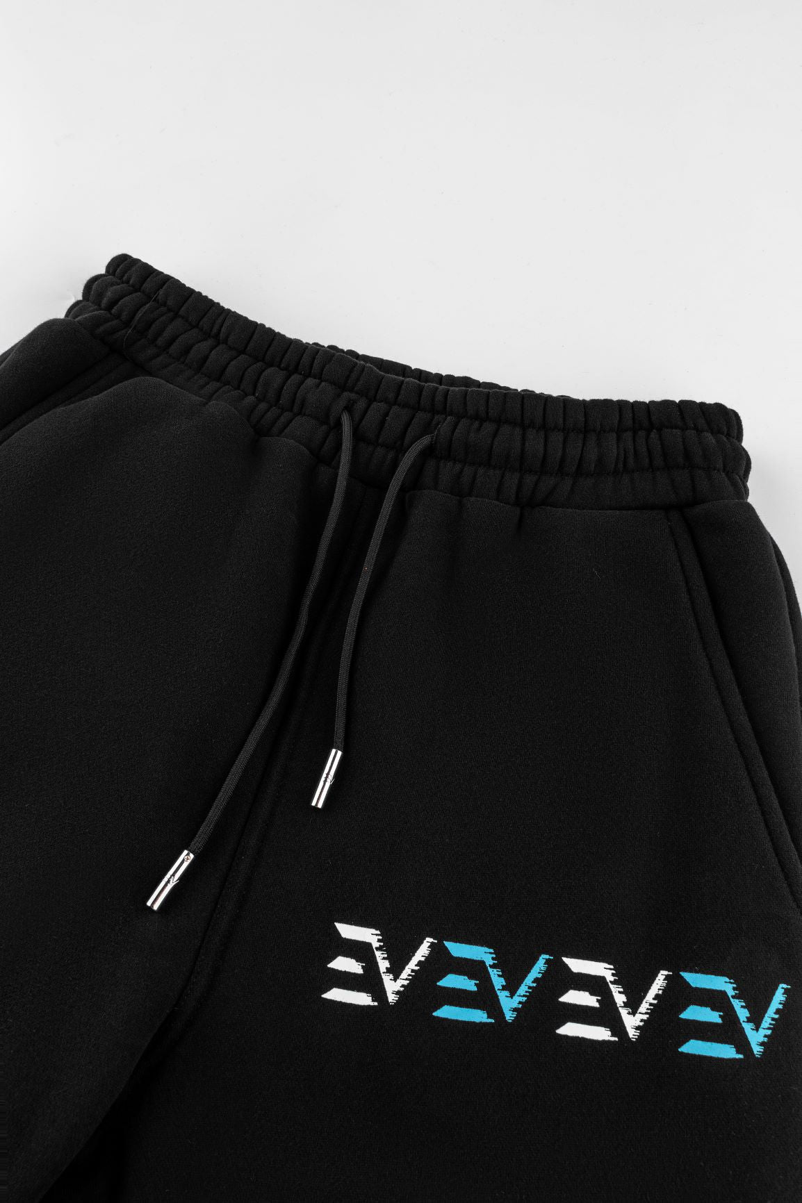 Digital Track Bottoms Black/Baby Blue