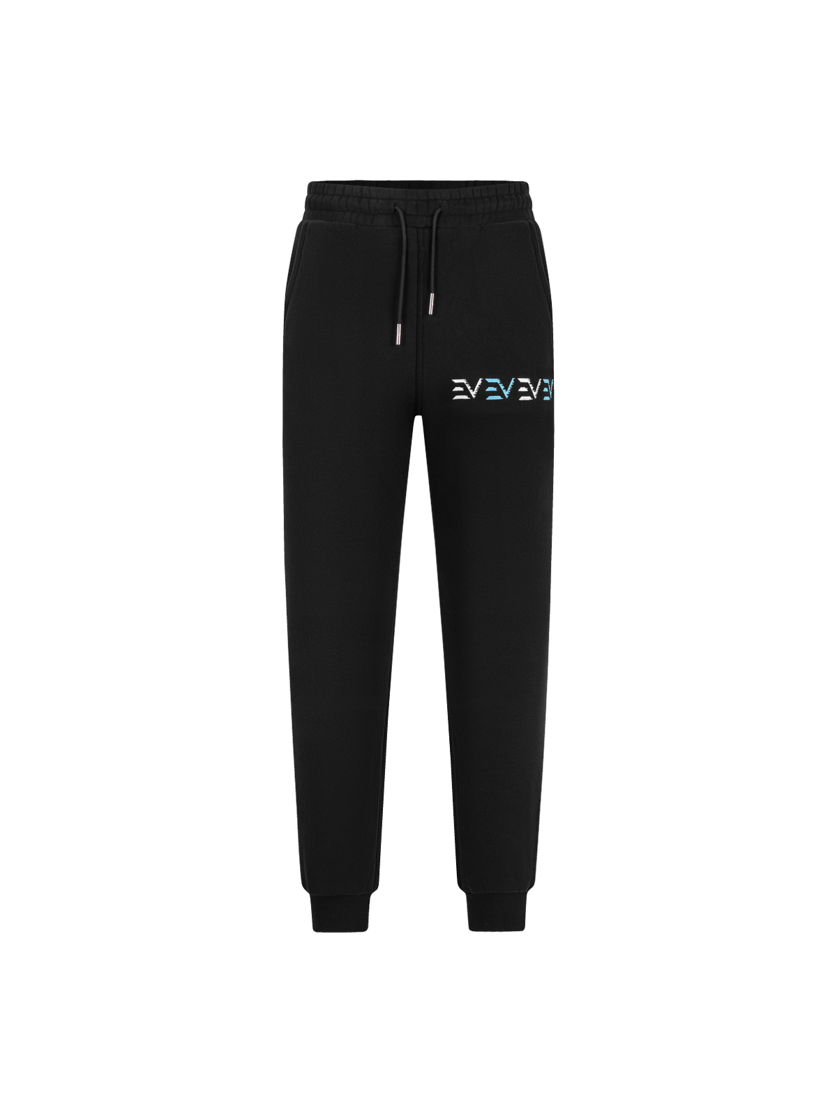 Digital Track Bottoms Black/Baby Blue