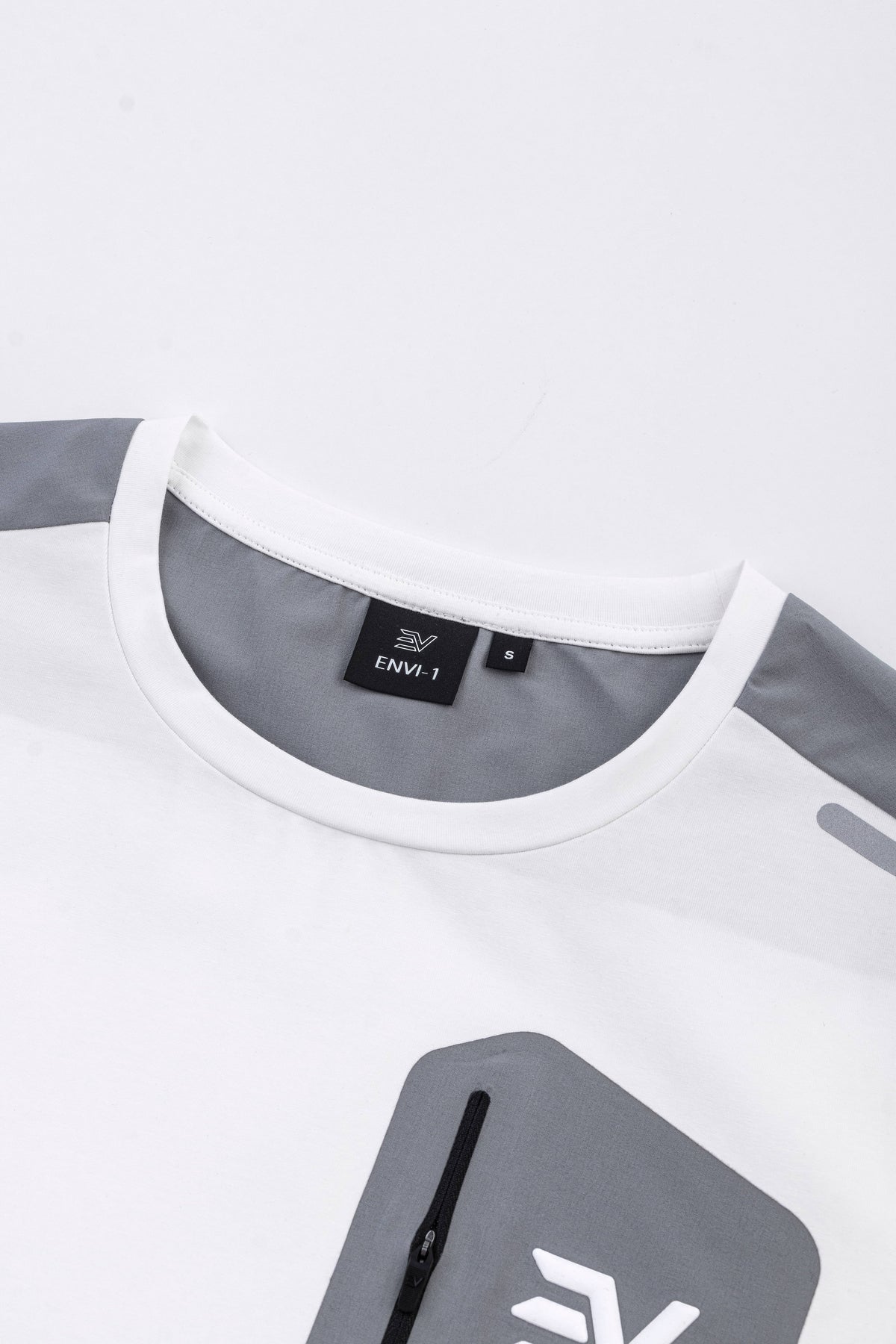 Tech T-Shirt - White/Dark Grey
