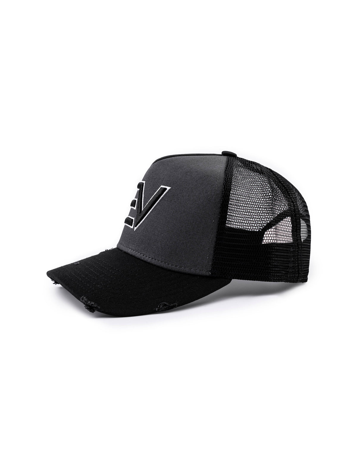 EV Logo Trucker Cap - Gun Metal Grey