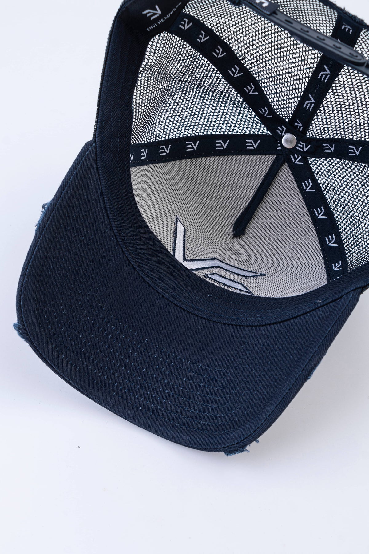 EV Logo Trucker Hat Navy/Nardo Grey