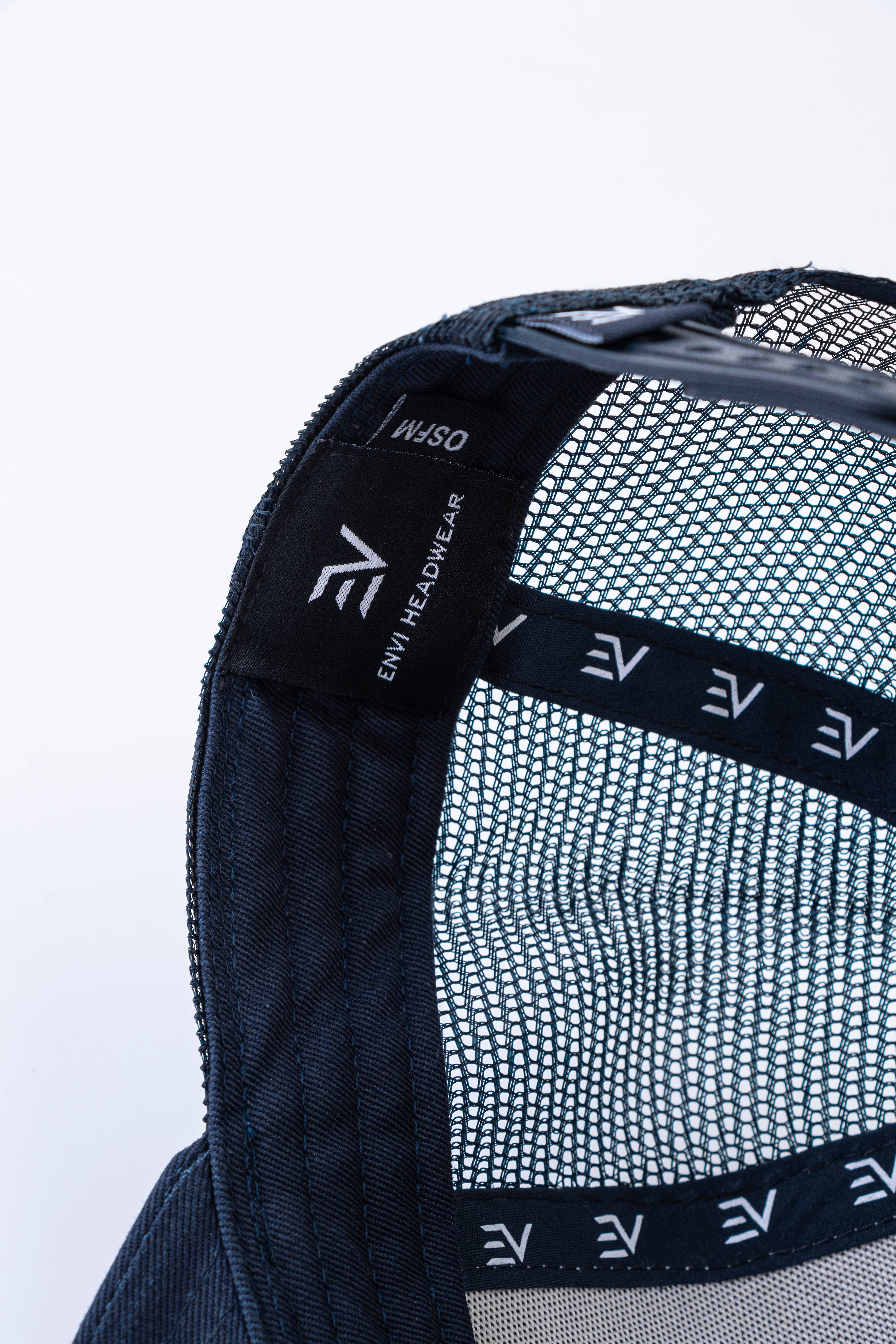 EV Logo Trucker Hat Navy/Nardo Grey