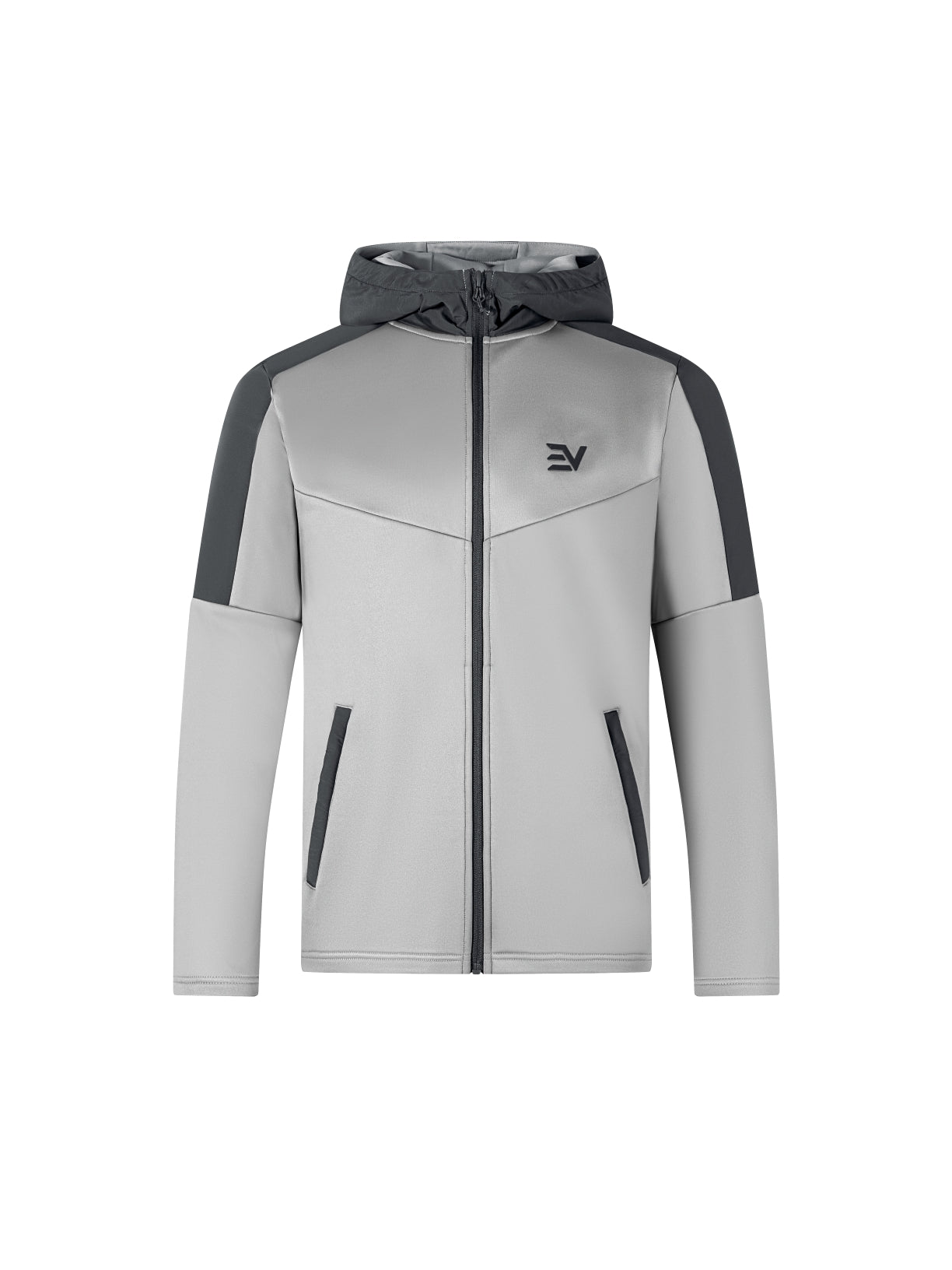 EV Light Poly Track Jacket Light Grey/Dark Grey