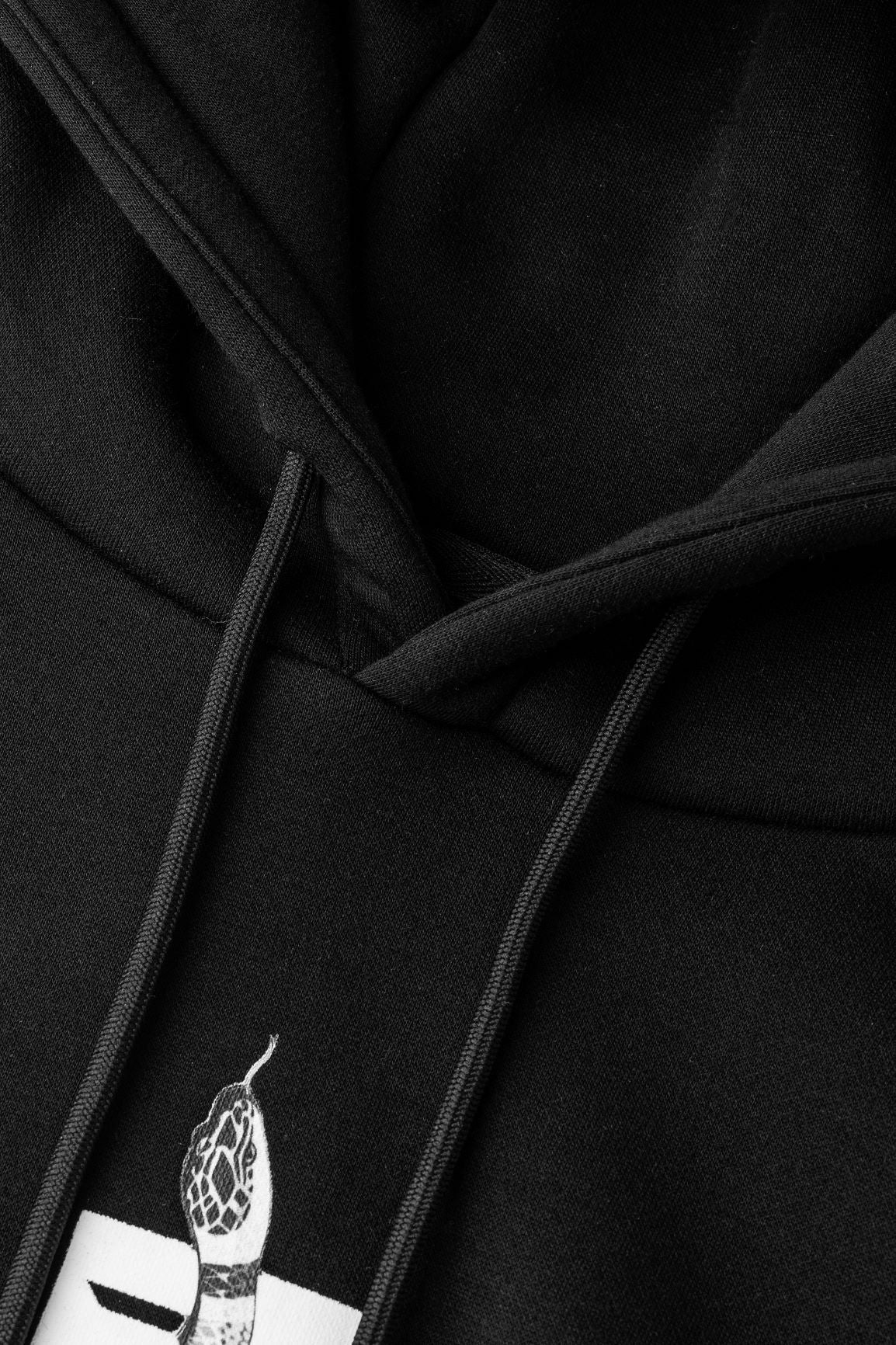 Ev Logo Snake Print Hoodie “Black"