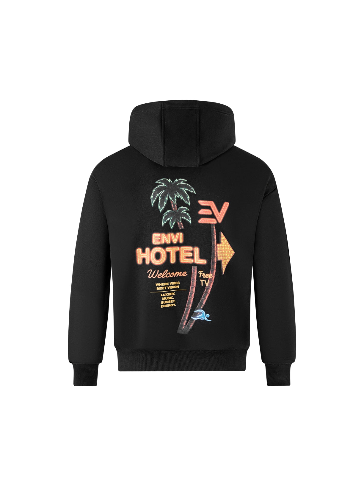 Envi Hotel Hoodie- Black