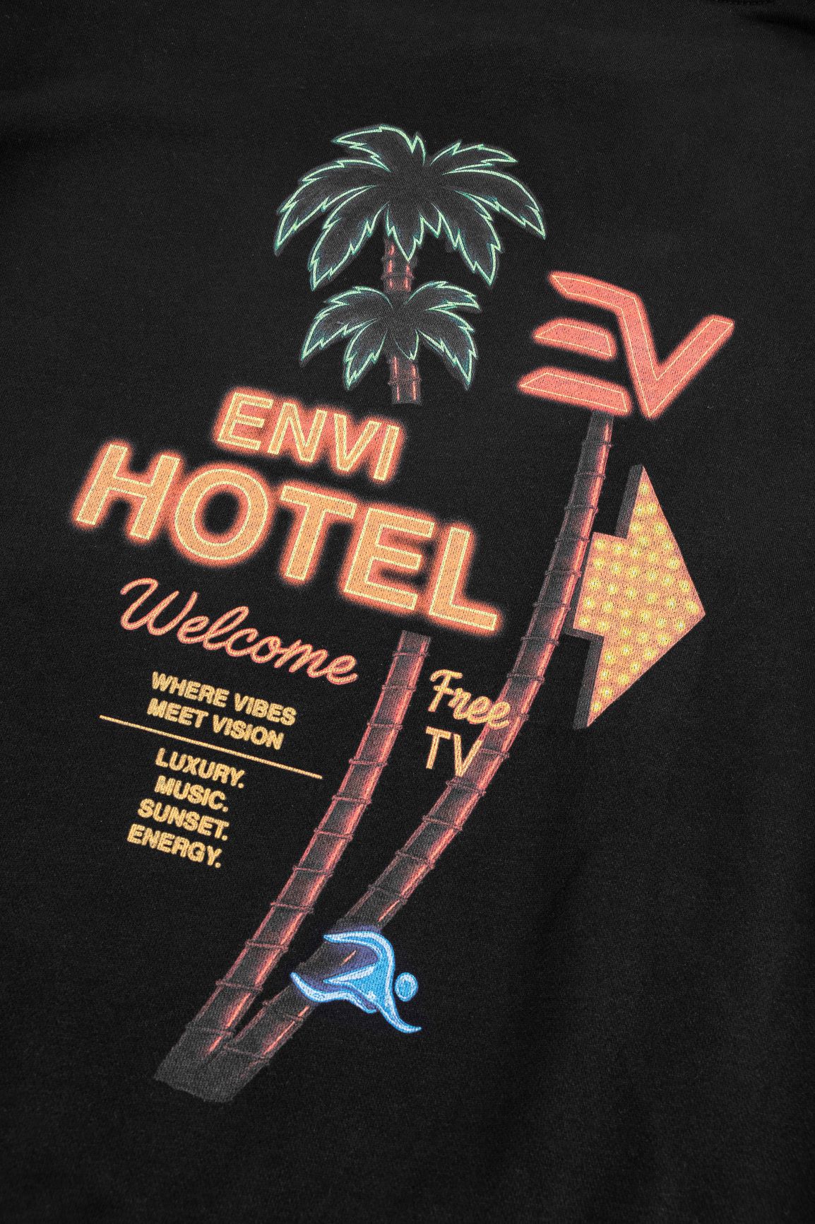 Envi Hotel Hoodie- Black