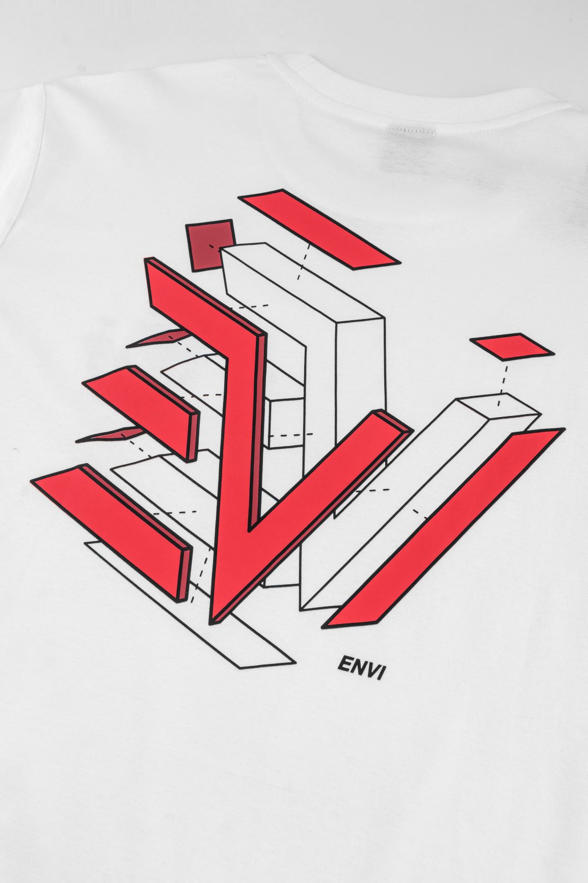 Deconstruct EV T-Shirt - White/Red