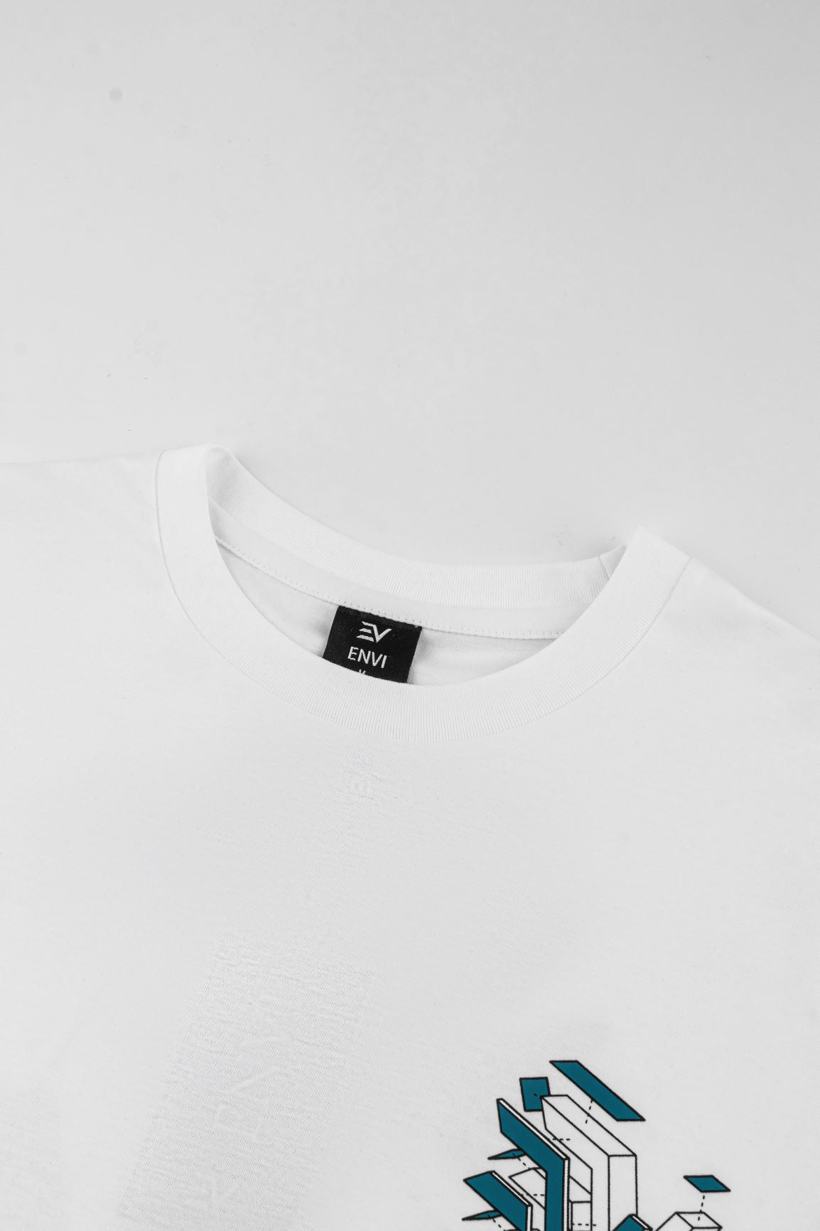 Deconstruct EV T-Shirt - White/Teal