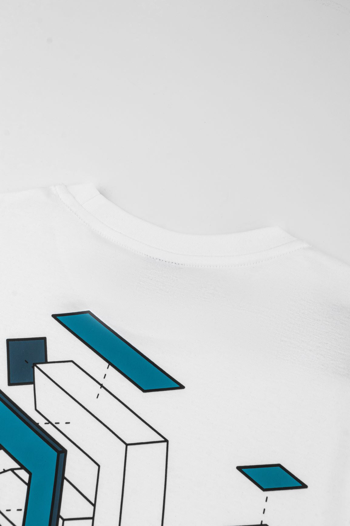 Deconstruct EV T-Shirt - White/Teal