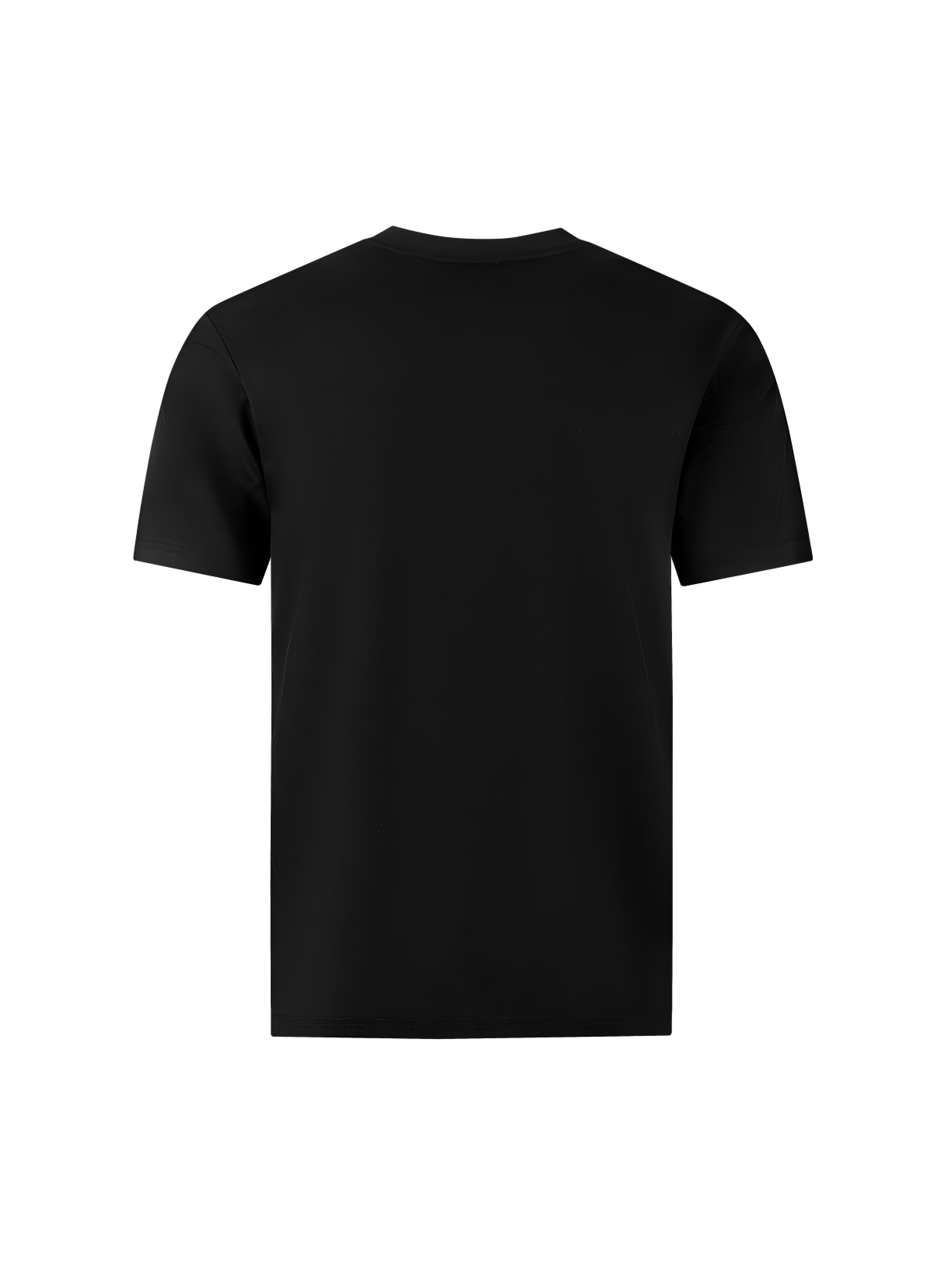 Chenille Thread T-Shirt - Black/White/Red