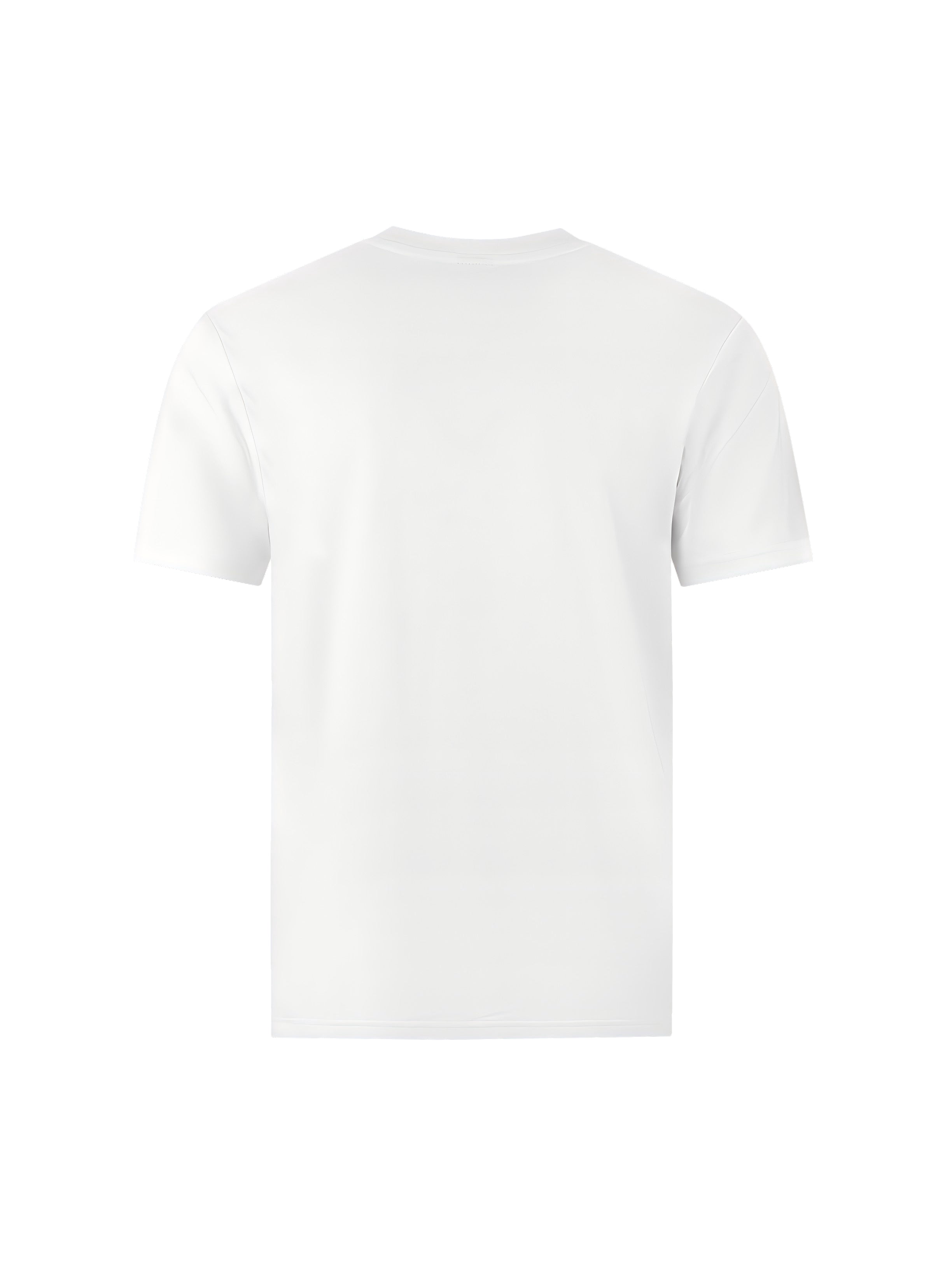 Chenille Thread T-Shirt - White/Grey