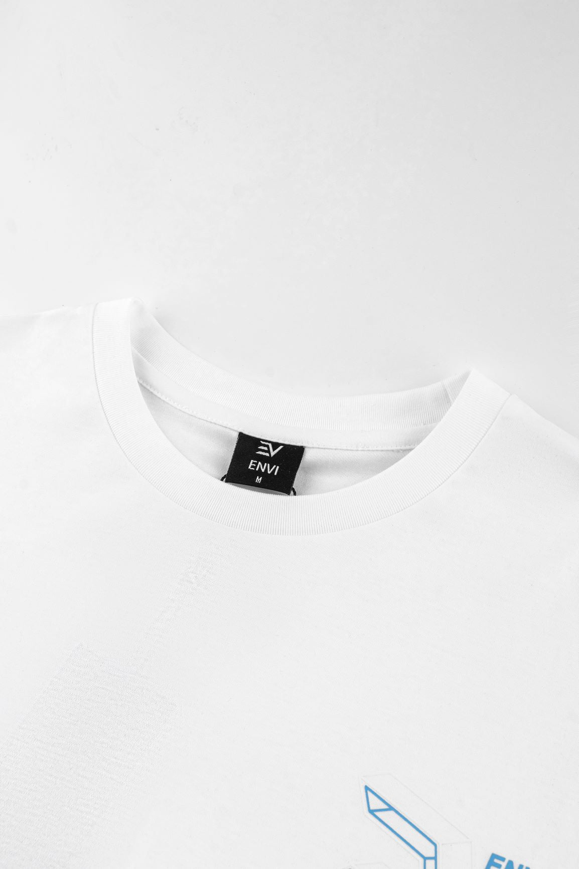 Concave T-Shirt - White/Baby Blue