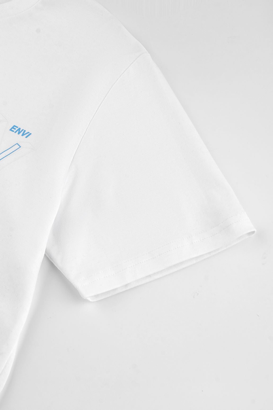 Concave T-Shirt - White/Baby Blue