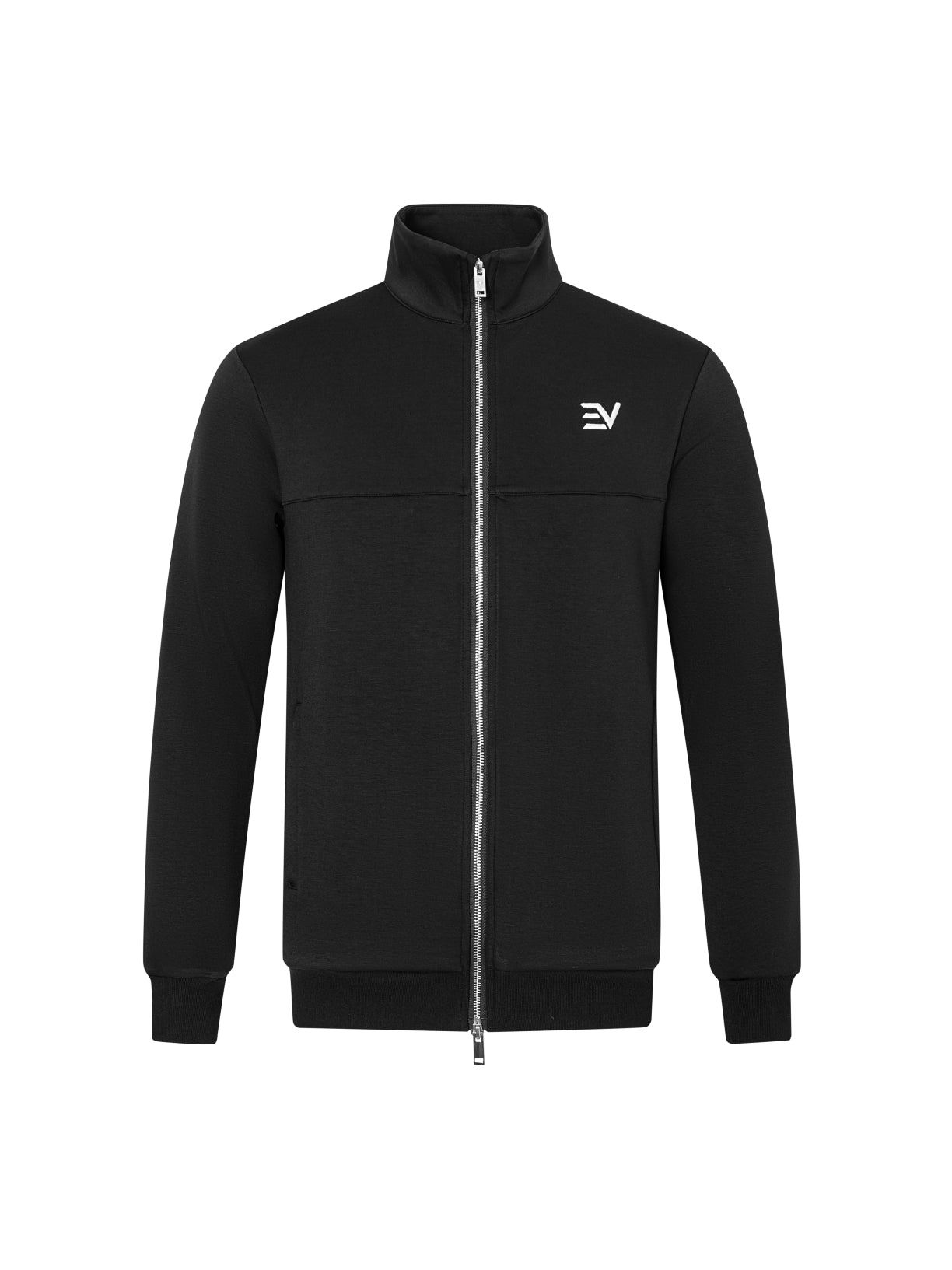 Luxe Collar Track Jacket - Black