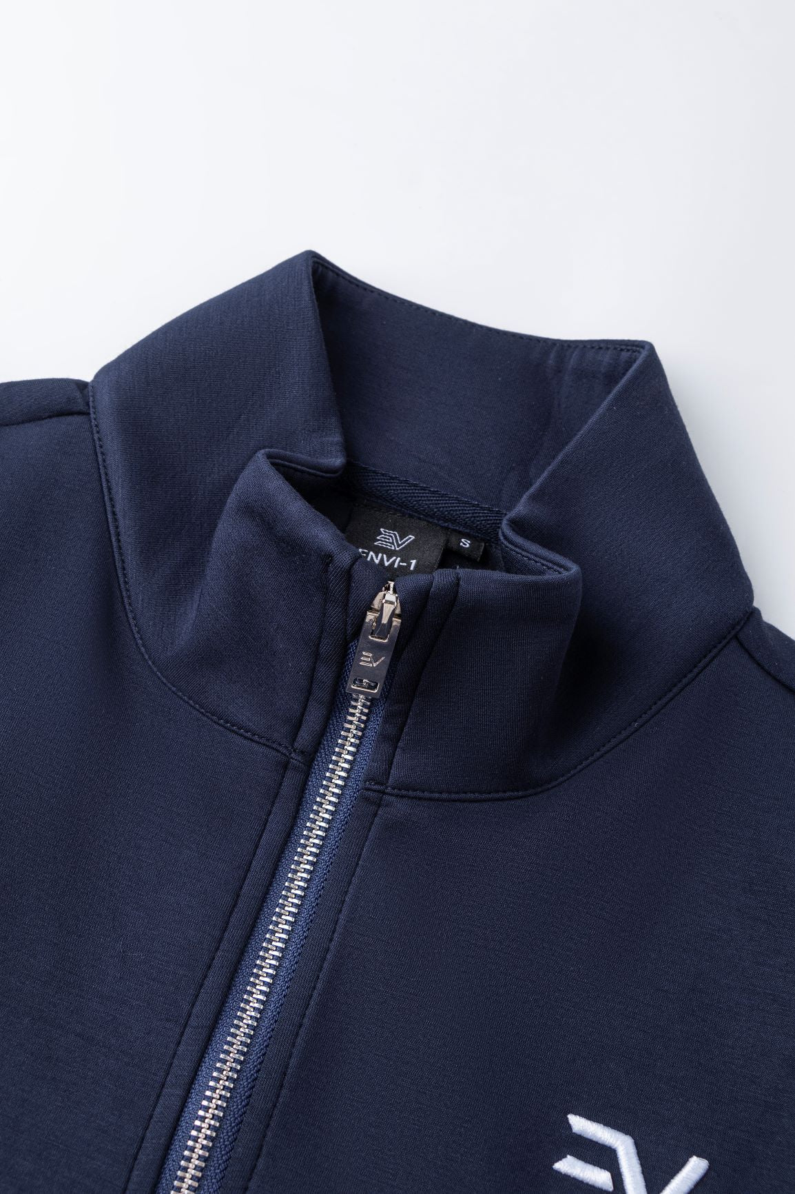 Luxe Collar Track Jacket - Navy